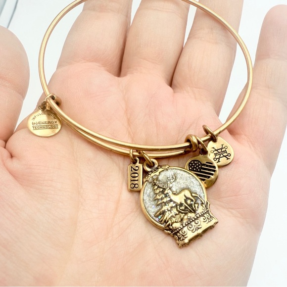 Alex and Ani 2018 Bangle Rafaelian Gold One Size - Picture 3 of 6